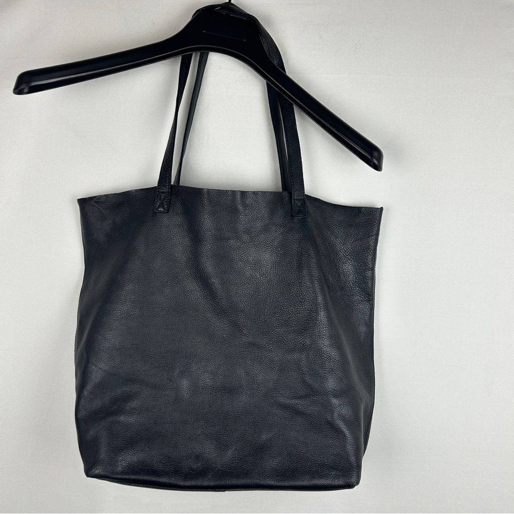 Steve Madden Black leather tote large
